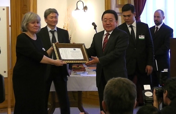 C. Elbegdordzs mongol államfő megnyitotta a Mongolisztikai Kutatóközpontot az Eötvös Loránd Tudományegyetemen